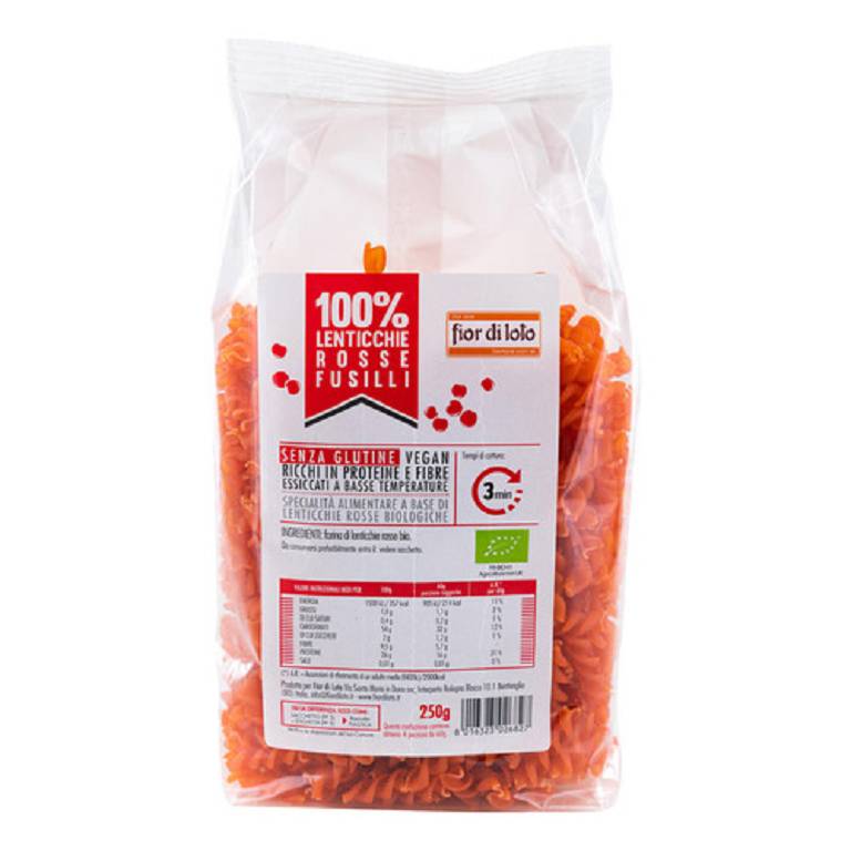 FUSILLI LENTICCHIE ROSSE BIO